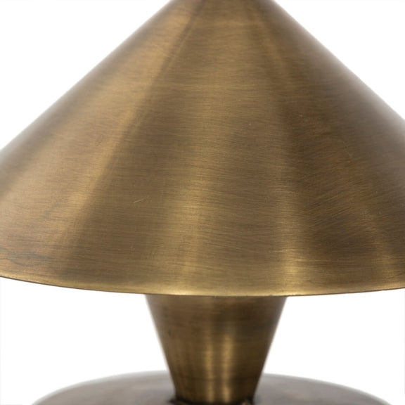 Nyra Cordless Table Lamp - Aged Antique Brass Iron