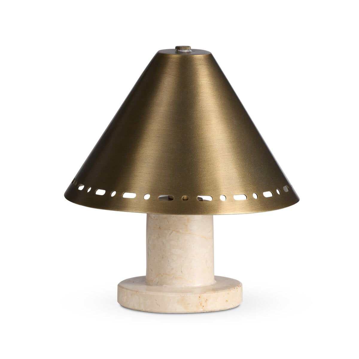 Azra Cordless Table Lamp - Aged Antique Brass Iron