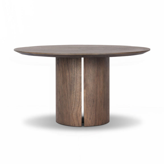 Ranta Dining Table - Stained Saddle Brown Mindi Veneer