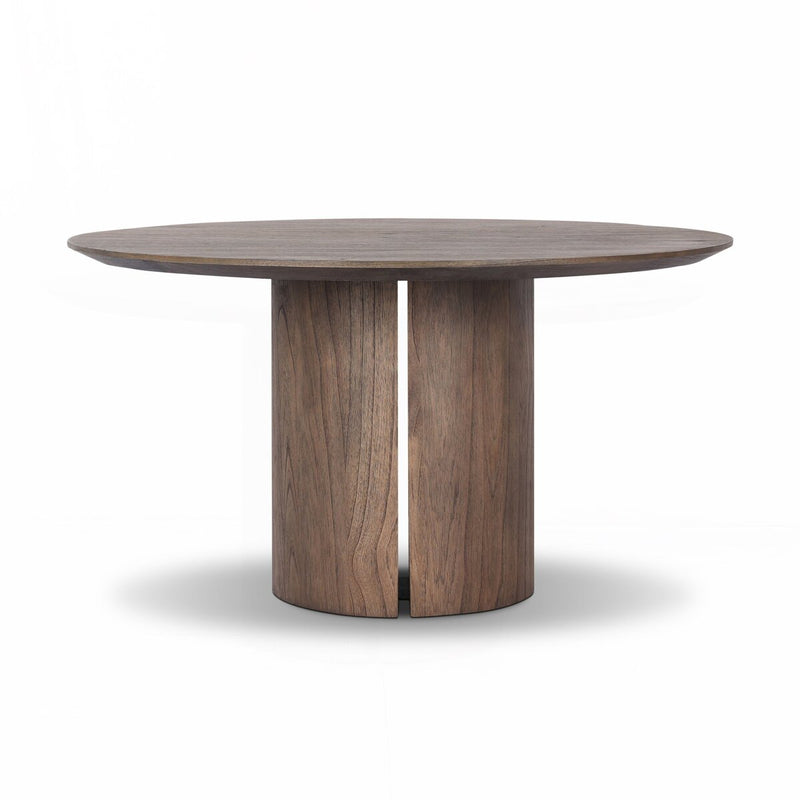 Ranta Dining Table - Stained Saddle Brown Mindi Veneer