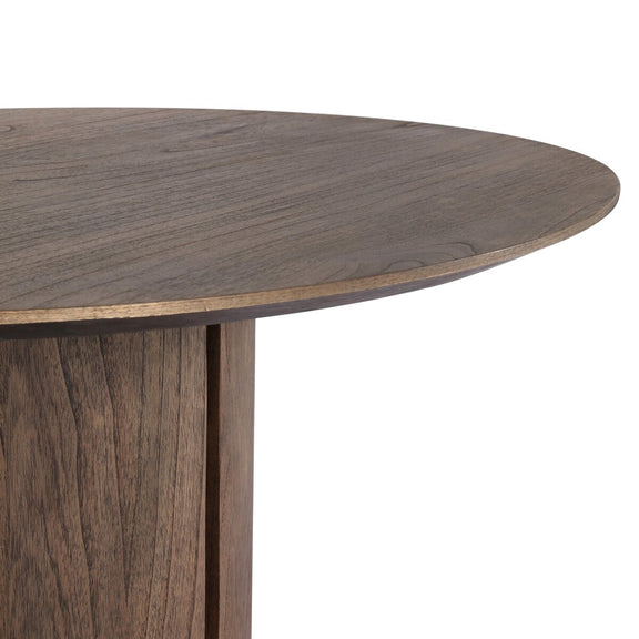 Ranta Dining Table - Stained Saddle Brown Mindi Veneer