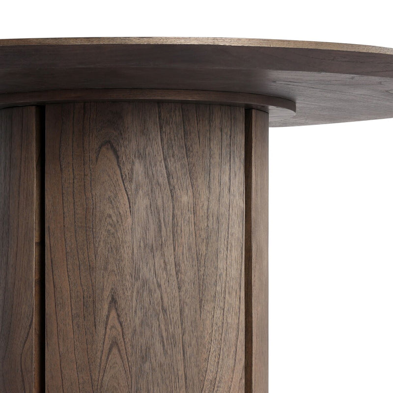 Ranta Dining Table - Stained Saddle Brown Mindi Veneer