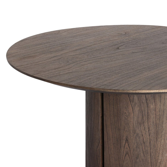 Ranta Dining Table - Stained Saddle Brown Mindi Veneer