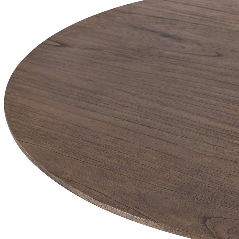 Ranta Dining Table - Stained Saddle Brown Mindi Veneer