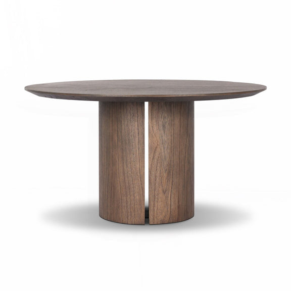 Ranta Dining Table - Stained Saddle Brown Mindi Veneer