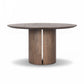 Ranta Dining Table - Stained Saddle Brown Mindi Veneer