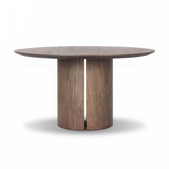 Ranta Dining Table - Stained Saddle Brown Mindi Veneer