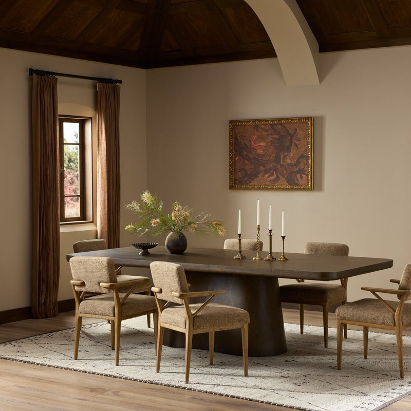 Talos Extension Dining Table - Sierra Brown Veneer
