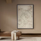 Paisaje Flotante XVIII by Adrián White - Black Vertical Grain White Oak