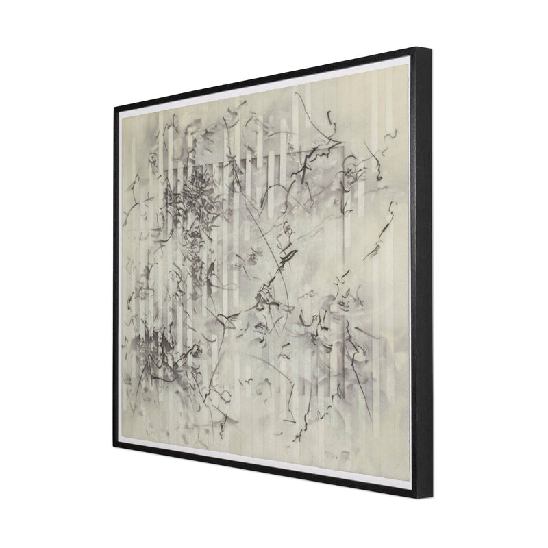 Paisaje Flotante XI by Adrián White - Black Vertical Grain White Oak