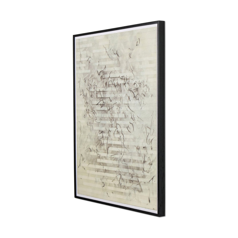 Paisaje Flotante XIII by Adrián White - Black Vertical Grain White Oak