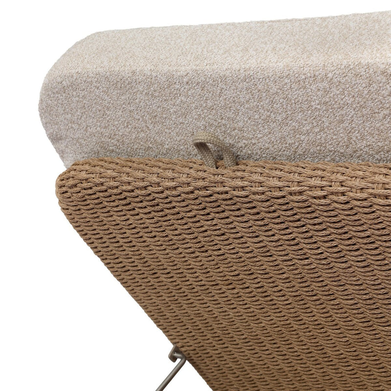 Felicio Outdoor Chaise - Jasper Natural