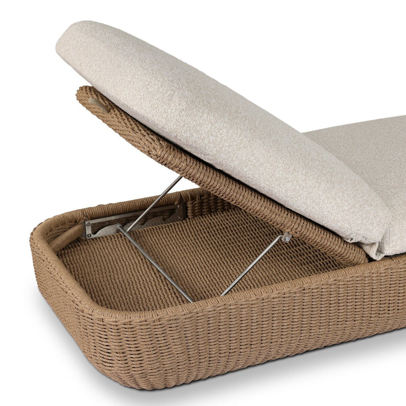 Felicio Outdoor Chaise - Jasper Natural