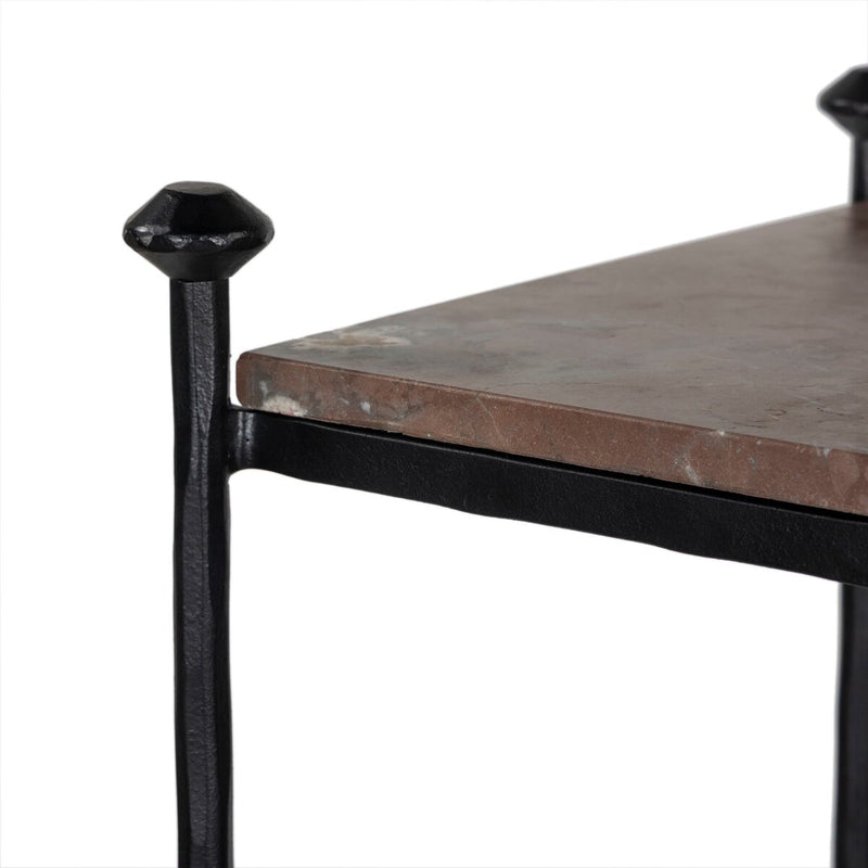 Monroe Bookshelf - Textured Smoke and Russet