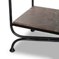 Monroe Bookshelf - Textured Smoke and Russet