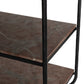 Monroe Bookshelf - Textured Smoke and Russet