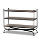 Monroe Bookshelf - Textured Smoke and Russet