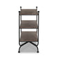 Monroe Bookshelf - Textured Smoke and Russet