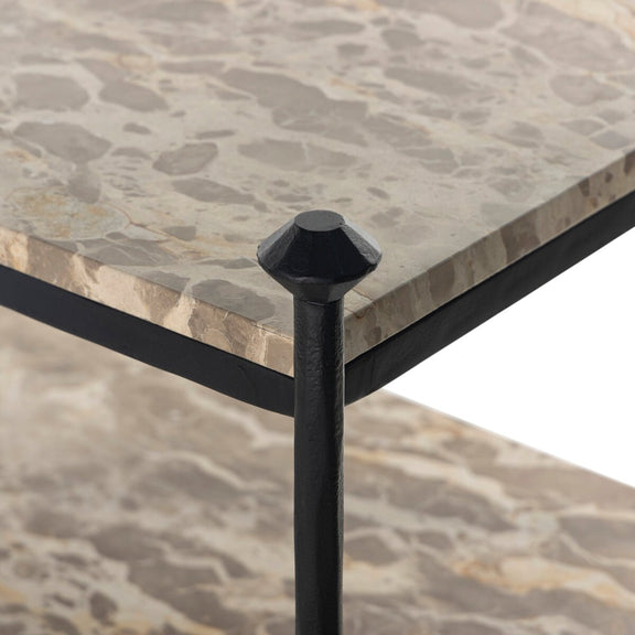 Monroe Bookshelf - Fossil Marble