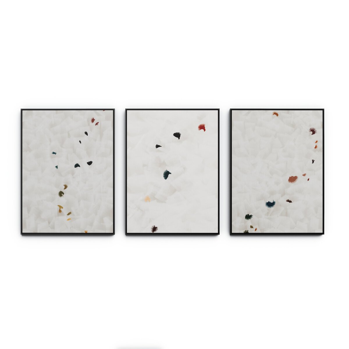 In Flight Triptych by Patricia Vargas - Black Maple