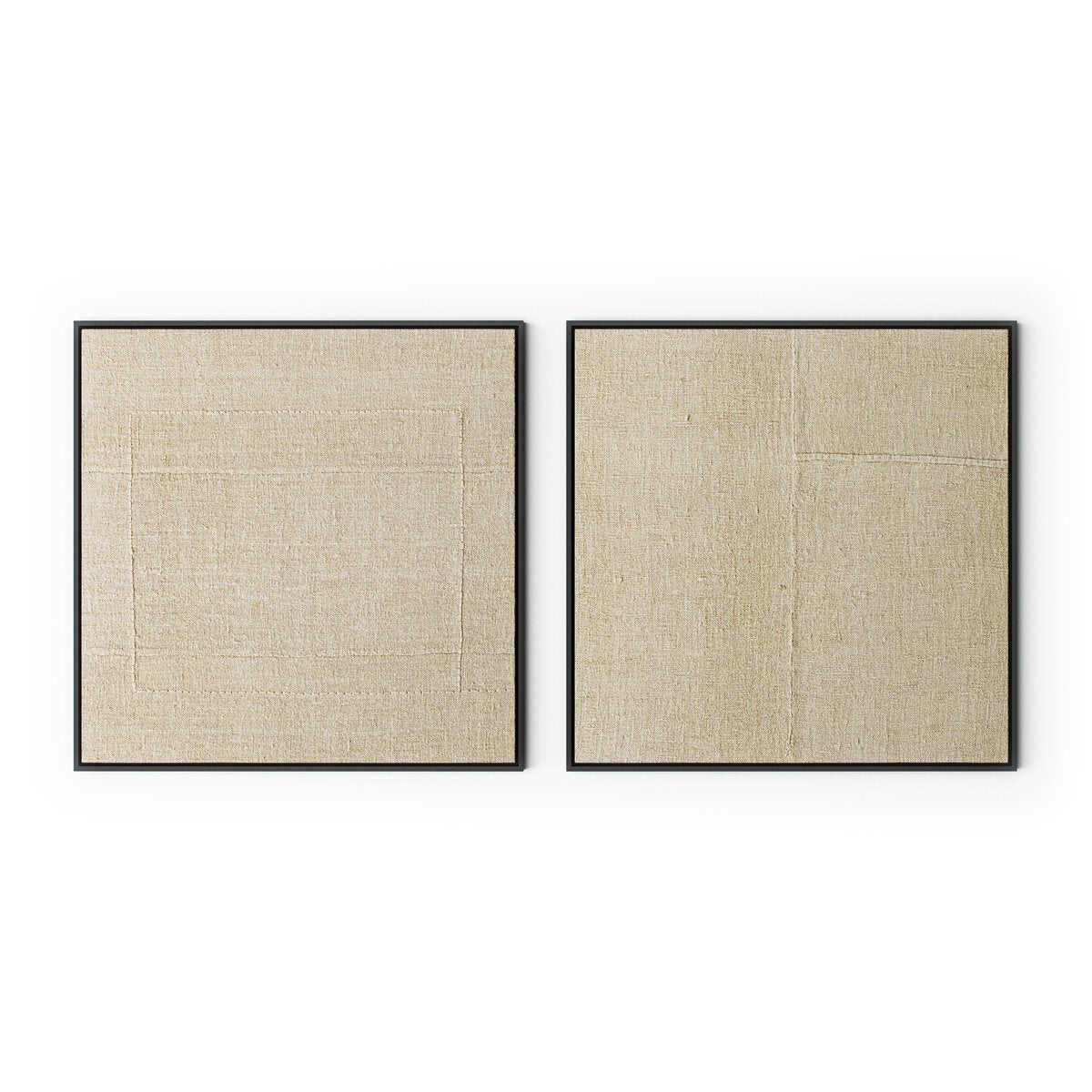 Woven Silence Diptych by Karen Covey - Black Maple
