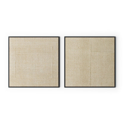 Woven Silence Diptych by Karen Covey - Black Maple