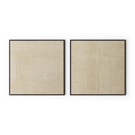 Woven Silence Diptych by Karen Covey - Black Maple