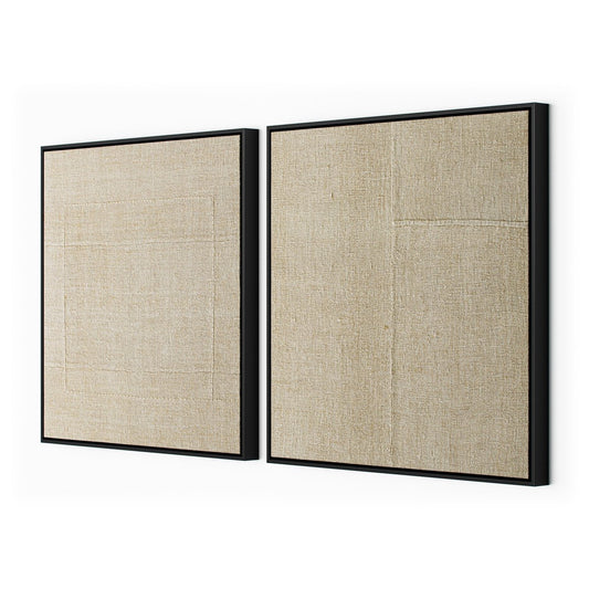 Woven Silence Diptych by Karen Covey - Black Maple