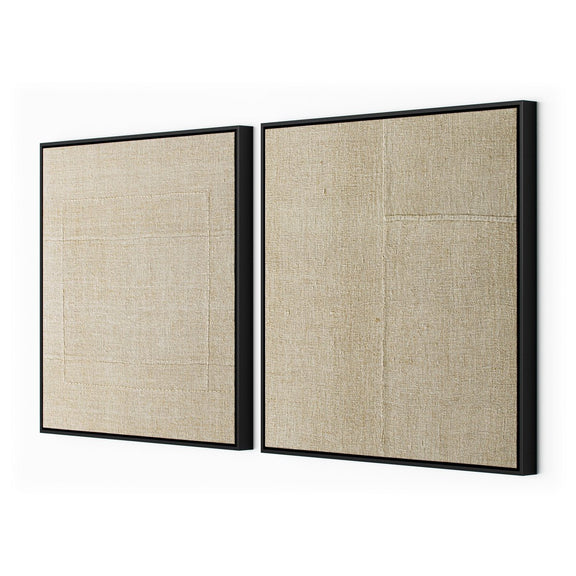 Woven Silence Diptych by Karen Covey - Black Maple