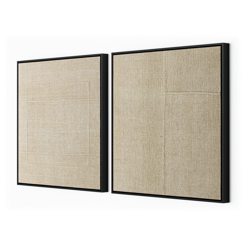 Woven Silence Diptych by Karen Covey - Black Maple