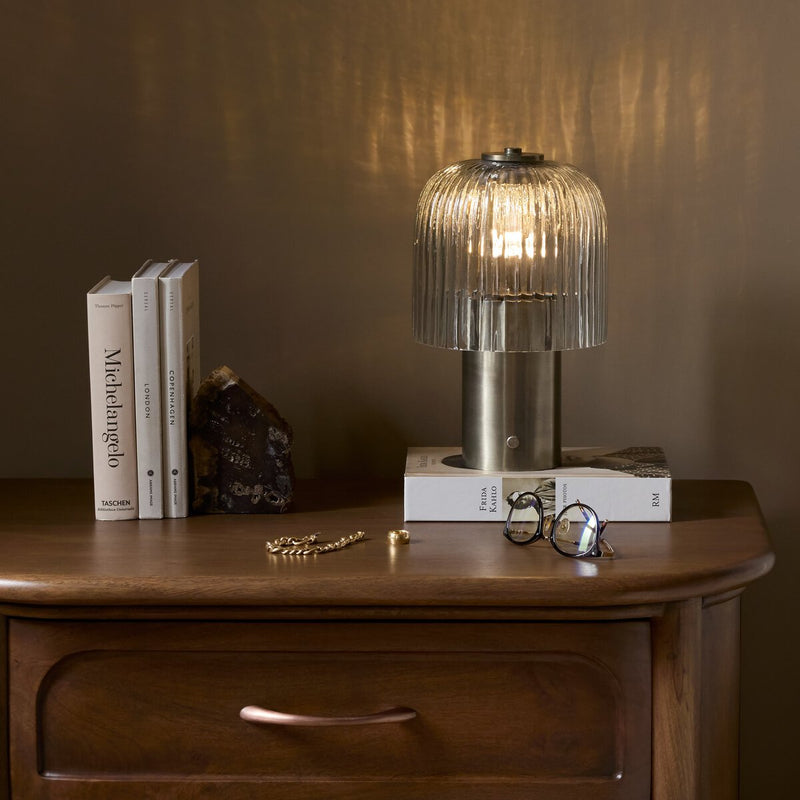 Nomi Cordless Table Lamp - Antique Nickel