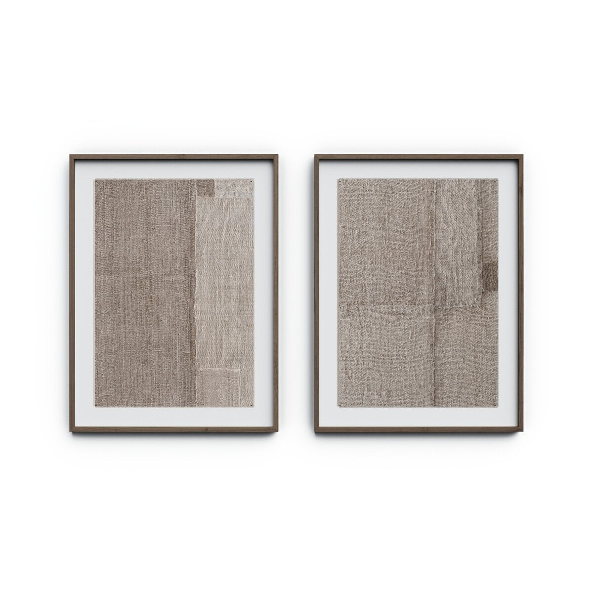 Acceptance Diptych by Karen Covey - Rustic Walnut