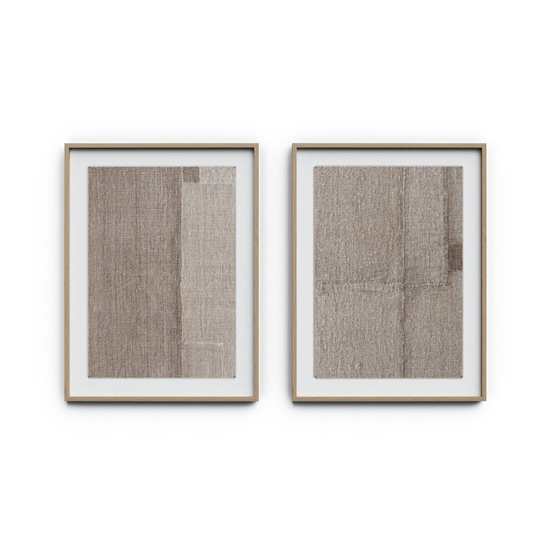 Acceptance Diptych by Karen Covey - White Oak