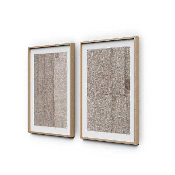 Acceptance Diptych by Karen Covey - White Oak