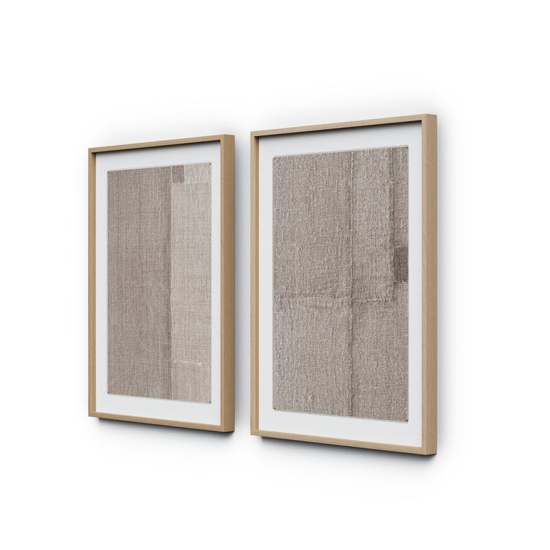 Acceptance Diptych by Karen Covey - White Oak