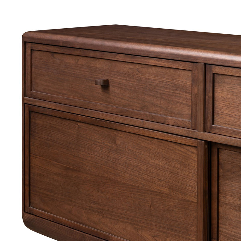 Vincent Media Console With Record Storage