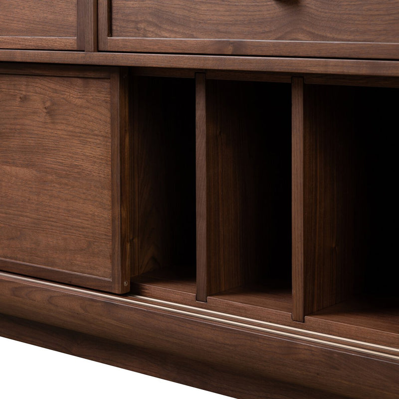 Vincent Media Console With Record Storage