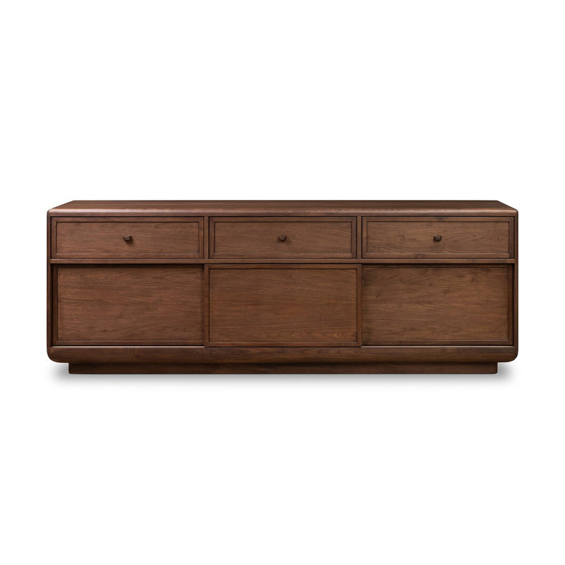 Vincent Media Console With Record Storage