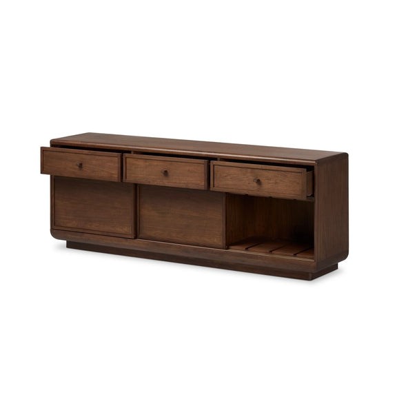 Vincent Media Console With Record Storage