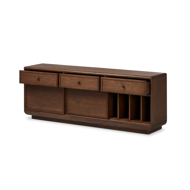 Vincent Media Console With Record Storage
