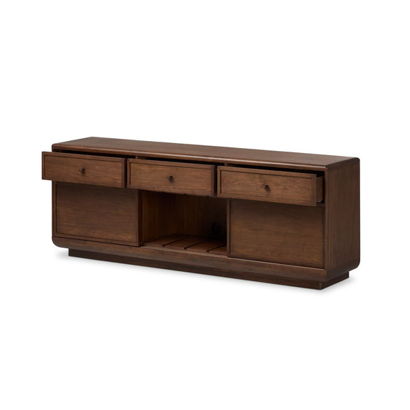 Vincent Media Console With Record Storage