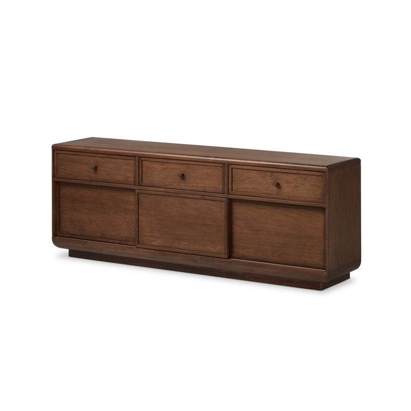 Vincent Media Console With Record Storage