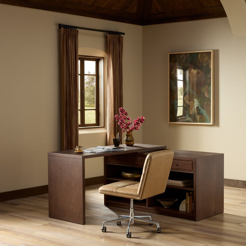 Dunham Desk - Russet Parawood Veneer
