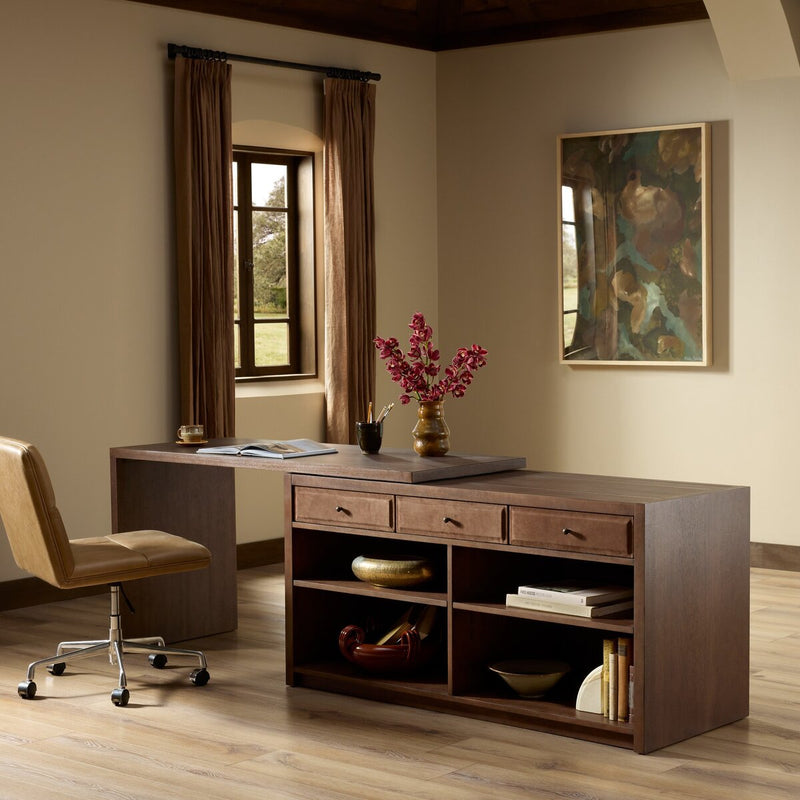 Dunham Desk - Russet Parawood Veneer