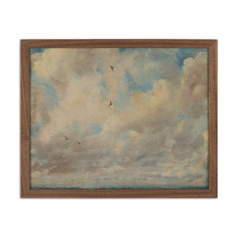 Cloud Study With Birds, 1821 by John Constable - Walnut 2.5