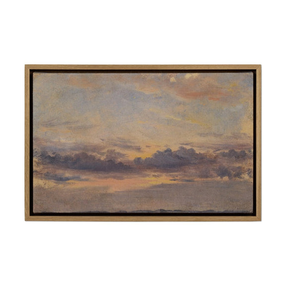 A Cloud Study - Sunset by John Constable - White Oak Floater