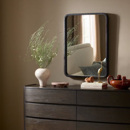 Glenstone Wall Mirror - Black Antique