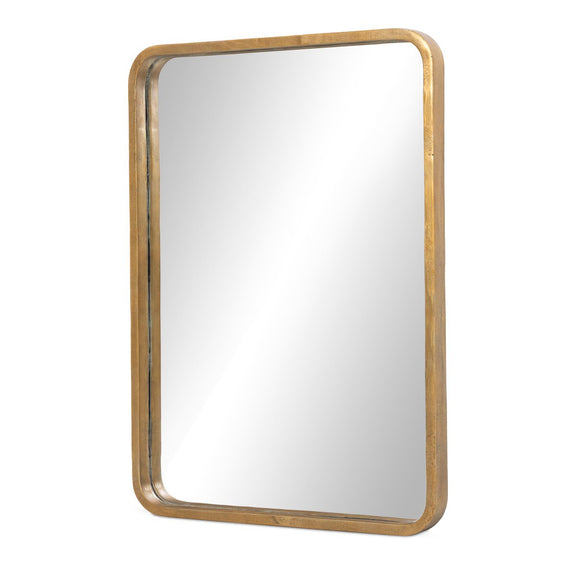 Glenstone Wall Mirror - Raw Antique Brass