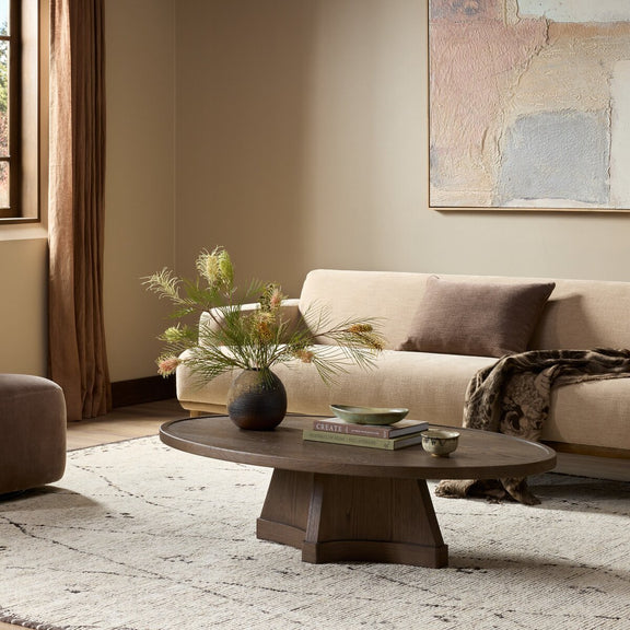 Ember Coffee Table - Tumbled Brown Oak Veneer