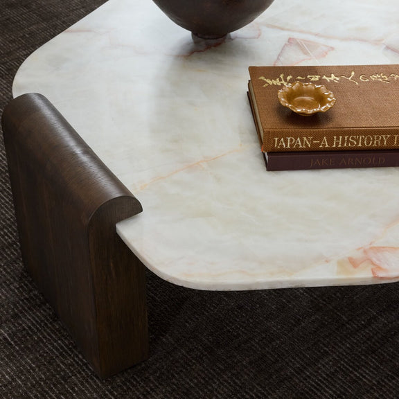 Sylvia Coffee Table - Cream Onyx